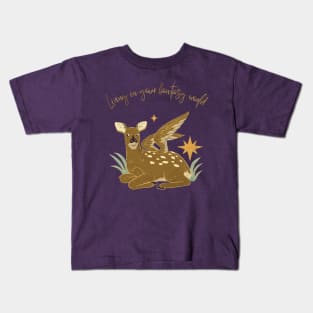 winged deer Kids T-Shirt